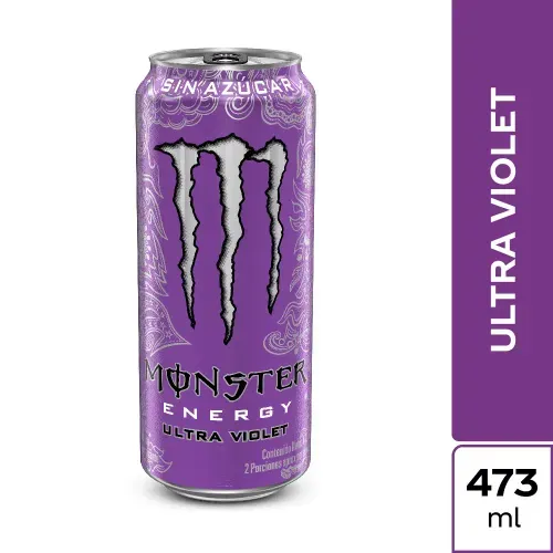 MONSTER ENERGY ULTRA VIOLETA S/AZUCAR LATA * 473 MLX