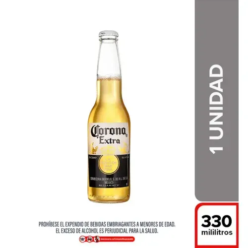 CERVEZA CORONA EXTRA BOTELLA * 330 ML X