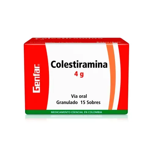 COLESTIRAMINA 4 GR * 15 S/SX