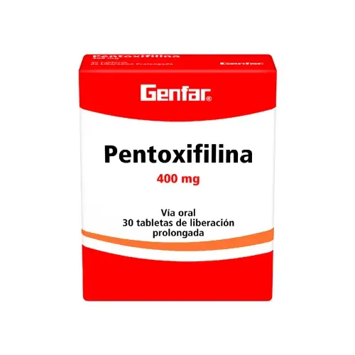 PENTOXIFILINA 400 MG * 30 TABX