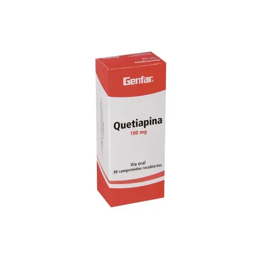QUETIAPINA 100 MG * 30 TABX