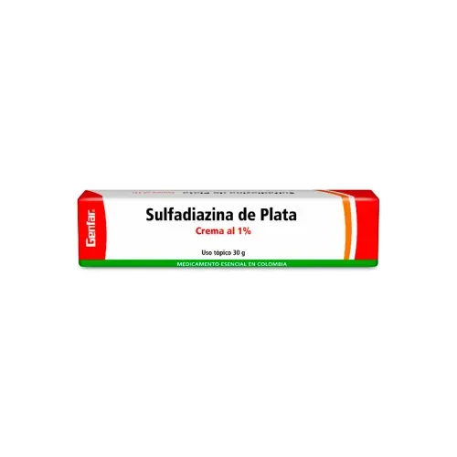 SULFADIAZINA PLATA CREMA * 30 GR X