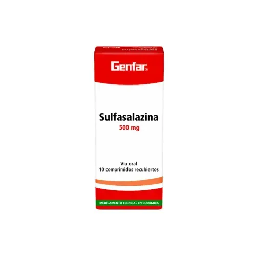 SULFASALAZINA 500 MG * 10 TABX