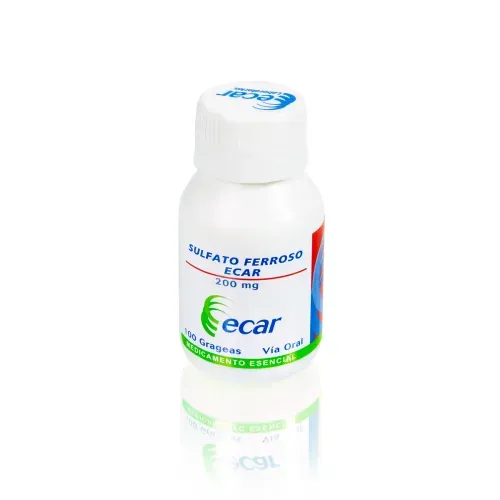 SULFATO FERROSO 200 MG * 100 TABX