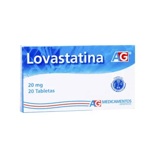 LOVASTATINA 20 MG * 20 TABX