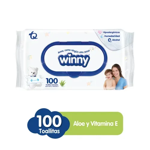 WINNY TOALLITAS ALOE VERA * 100 UNDX