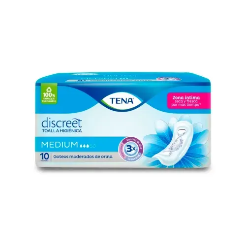 TENA MUJER MEDIUM * 10 TOALLASX