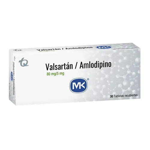 VALSARTAN 80 MG + AMLODIPINO 5 MG * 30 TABX