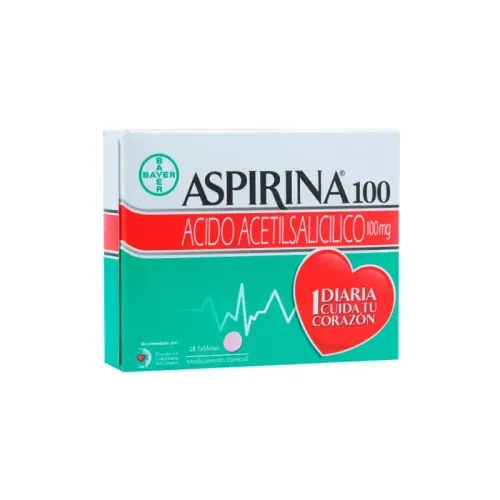 ASPIRINA 100 MG * 28 TABX