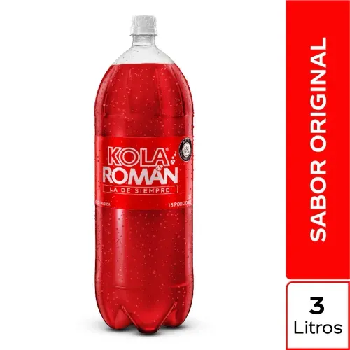 GASEOSA KOLA ROMAN *3 LTX