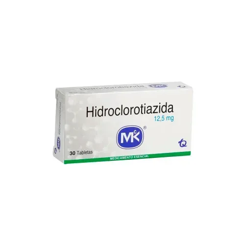 HIDROCLOROTIAZIDA 12.5 MG * 30 TABX