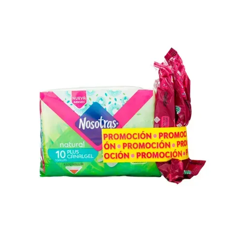 NOSOTRAS NATURAL PLUS CANAL GEL X 10 + OBSEQUIO X