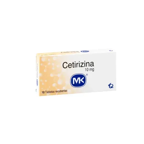 CETIRIZINA 10 MG * 10 TABX
