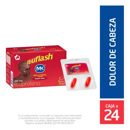 IBUFLASH FORTE 400MG * 24 CAPX