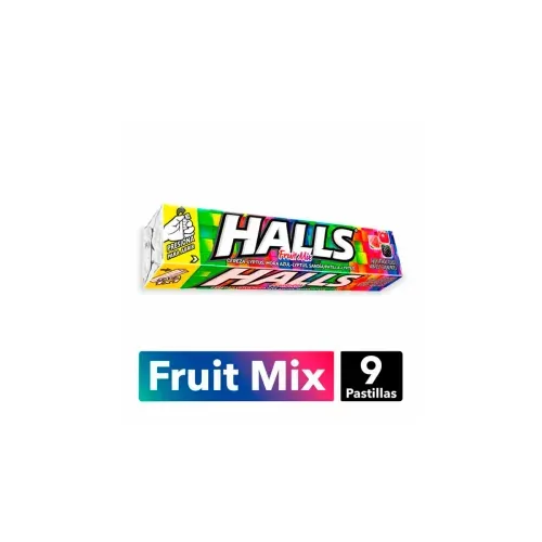 HALLS BARRA FRUIT MIX * 9 UNDX