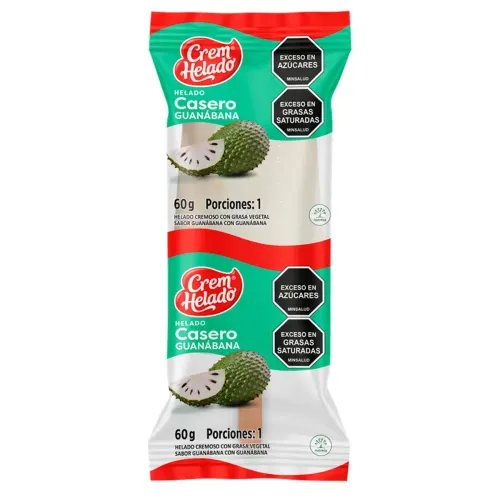 HELADO CASERO GUANABANA * 60 GRX