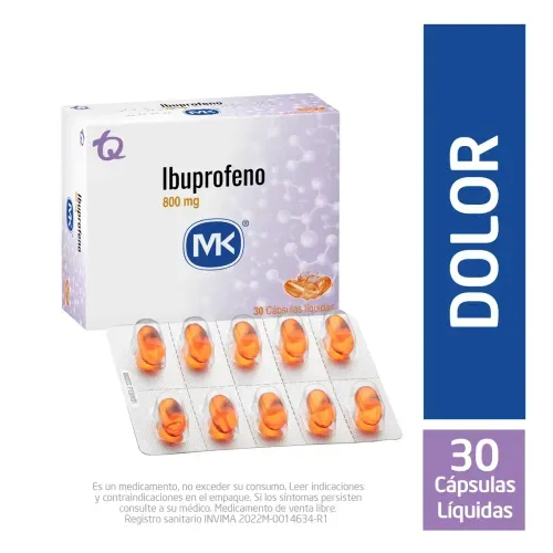 IBUPROFENO 800 MG * 30 CAPX
