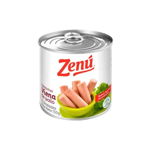 SALCHICHA VIENA ZENU POLLO * 150 GRX