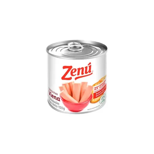 SALCHICHA VIENA ZENU RES * 150 GRX