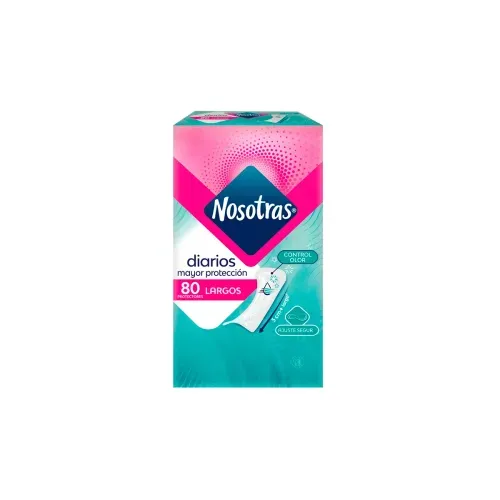 NOSOTRAS DIARIOS LARGOS * 80 PROTECTORESX
