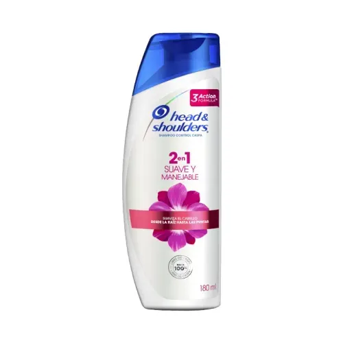 H & S SHAMPO 2 EN 1 SUAVE MANEJABLE * 180 MLX