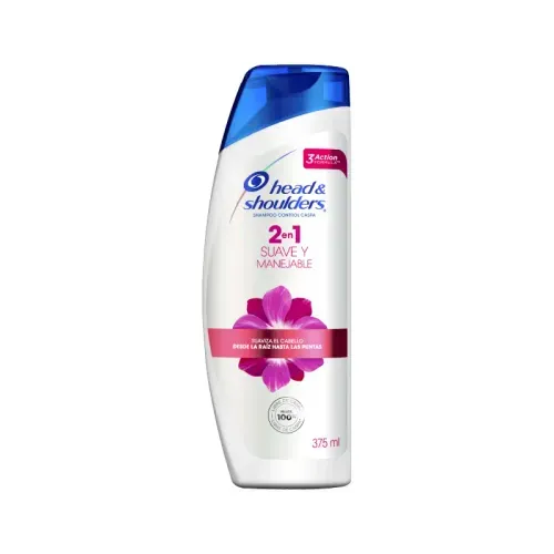 H & S SHAMPOO SUAVE Y MANEJABLE 2 EN 1 * 375 MLX