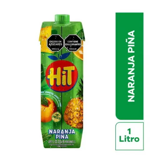 JUGO HIT NARANJA PIÑA * 1 LTX
