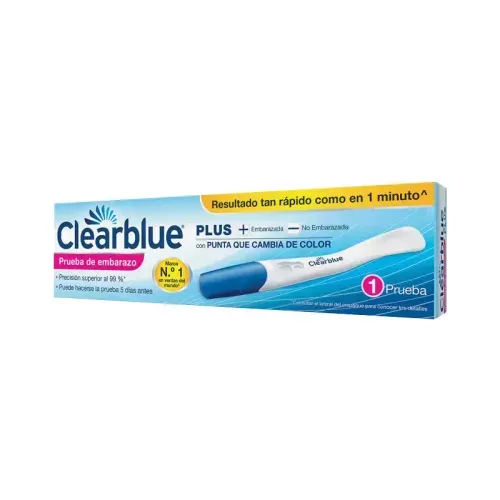CLEARBLUE PLUS PRUEBA DE EMBARAZO * 1 UNDX