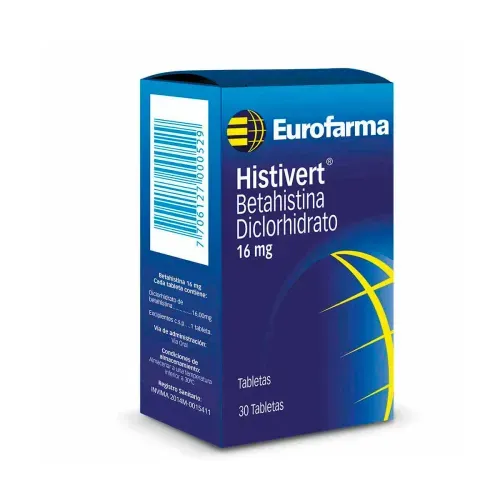HISTIVER 16 MG * 30 TABX