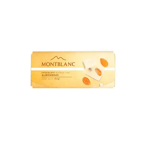 CHOCOLATINA MONTBLANC ALMENDRAS * 60 GRX