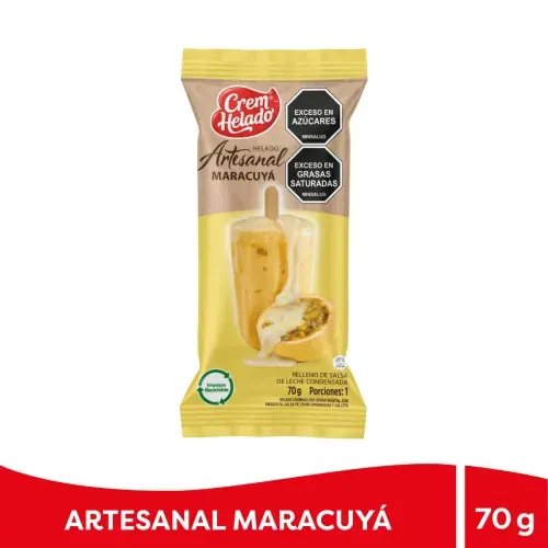 HELADO ARTESANAL MARACUYA * 70 GRX