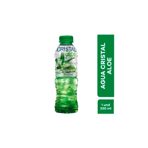 AGUA CRISTAL ALOE Y LIMON * 330 MLX