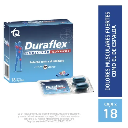 DURAFLEX ESPALDA FORTE * 18 CAPX