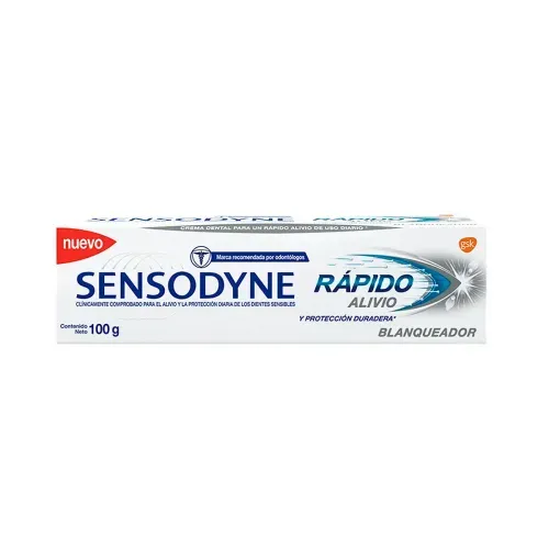 SENSODYNE RAPIDO ALIVIO BLANQUEADOR * 100 GRX