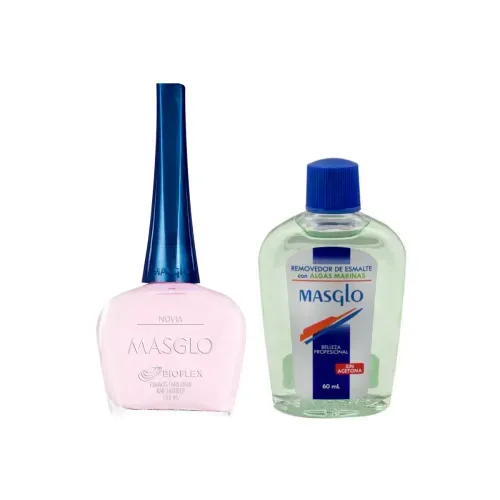 MASGLO NOVIA * 13.5 ML + REMOVEDOR * 60 MLX