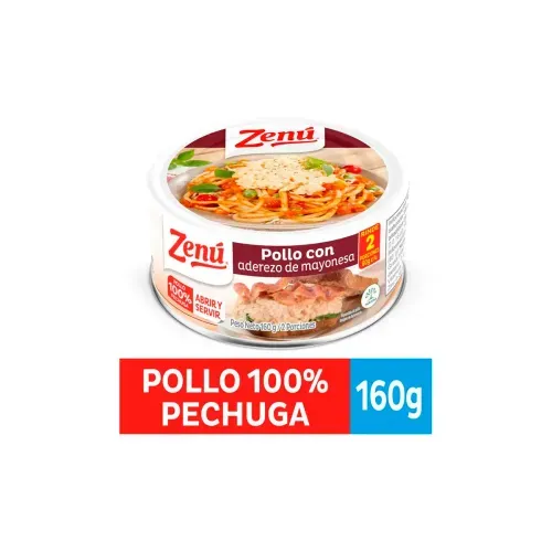ZENU POLLO CON ADEREZO MAYONESA * 160 GRX