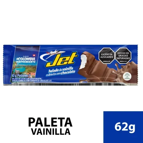 HELADO JET VAINILLA CON CHOCOLATE * 62 GRX