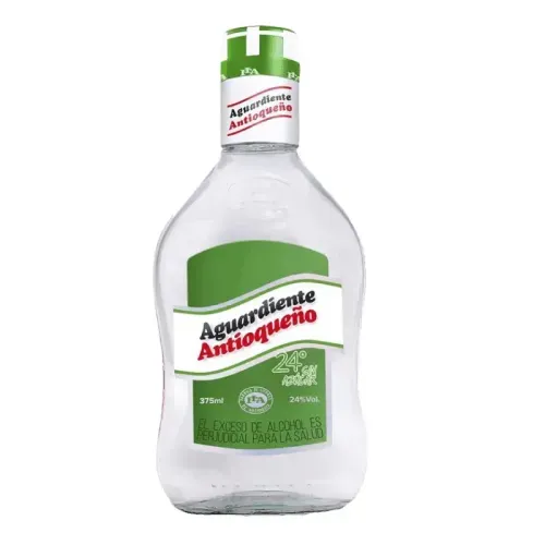 AGUARDIENTE ANTIOQUEÑO * 375 ML VERDE S/AZUCARX