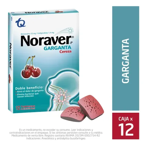 NORAVER-P CEREZA * 12 TABX