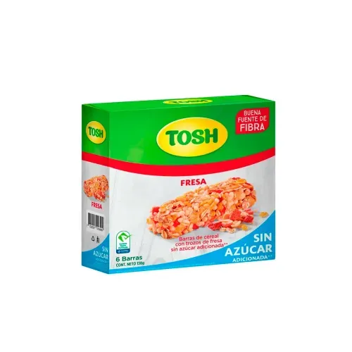 TOSH BARRA CEREAL FRESA 138 GR * 6 UNDX