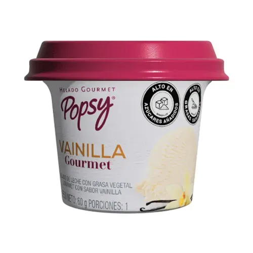 HELADO CREMOSO GOURMET POPSY VAINILLA *60 GRX