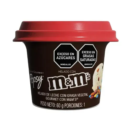 HELADO GOURMET POPSY M & M *60 GRX