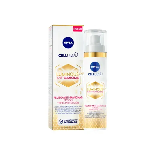 NIVEA CREMA CELLULAR LUMINOUS FLUIDO ANTI MANCHAS SPF 50 * 40 MLX