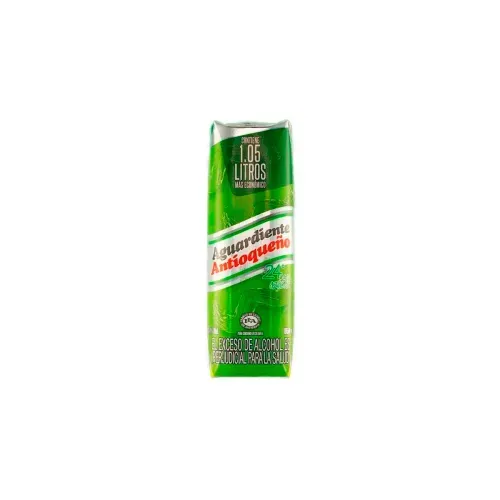AGUARDIENTE ANTIOQUEÑO TETRAPACK * 1050 ML VERDE S/AZUCARX