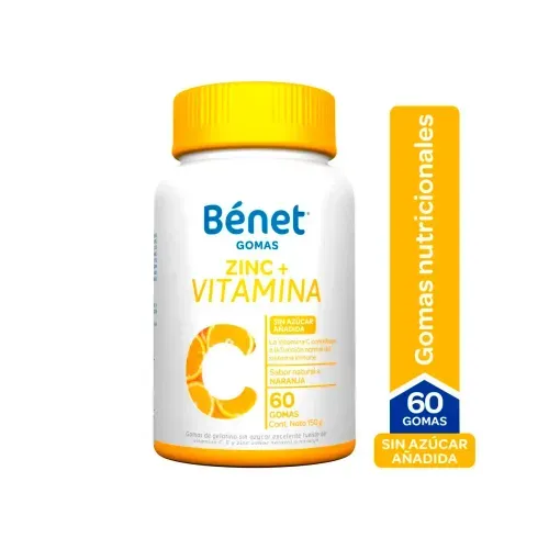 BENET GOMAS ZINC + VITAMINA C * 60 GOMASX