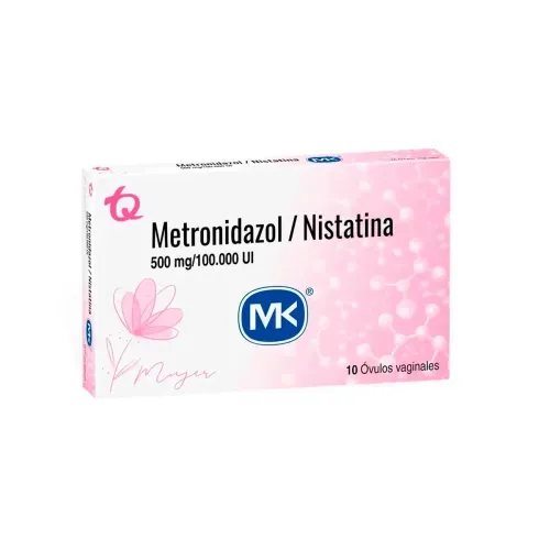 METRONIDAZOL 500 MG + NISTATINA 100.000 UI * 10 OVULOSX