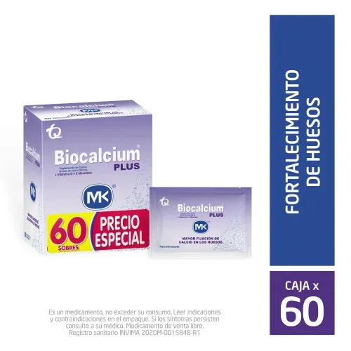 BIOCALCIUM PLUS * 60 S/S PRECIO ESPECIALX