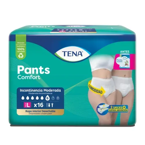TENA PANTS CLASICO L * 16 UNDX