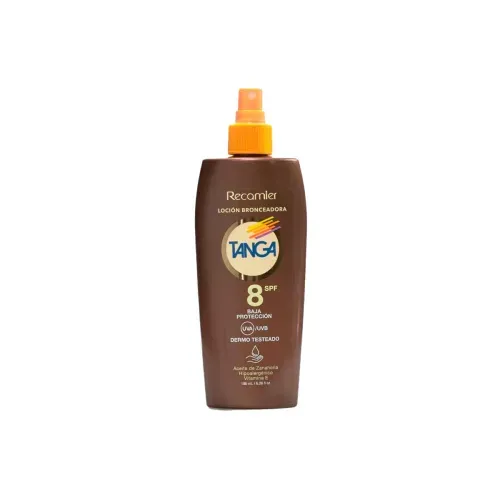 TANGA BRONCEADORES SPF 8 LOCION *185MLX