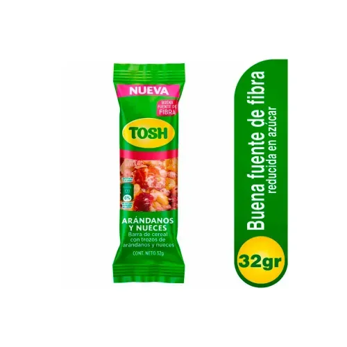 TOSH BARRA NUECES Y ARANDANOS * 32 GR X
